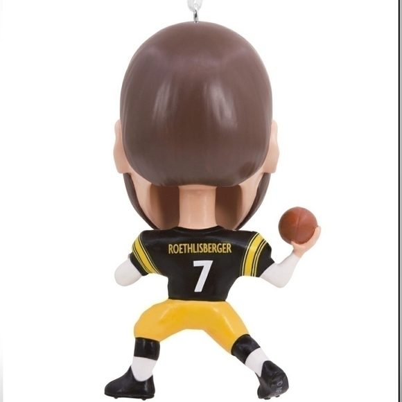 Nfl Pittsburgh Steelers Ben Roethlisberger Bobble Head Ornament NFLPA - Picture 3 of 16